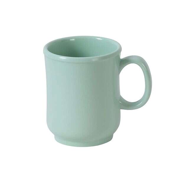 Yanco NS-901G 8 Oz 3x3.625-Inch Nessico Melamine Round Green Bulbous Mug, 48/CS