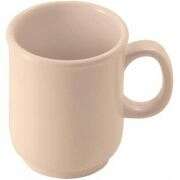 Yanco NS-9112T 12 Oz 3.5x4.5-Inch Nessico Melamine Round Tan Mug, 24/CS