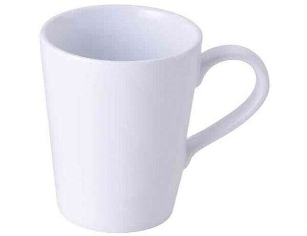 Yanco NS-9112W 12 Oz 3.5x4.5-Inch Nessico Melamine White Mug, 24/CS