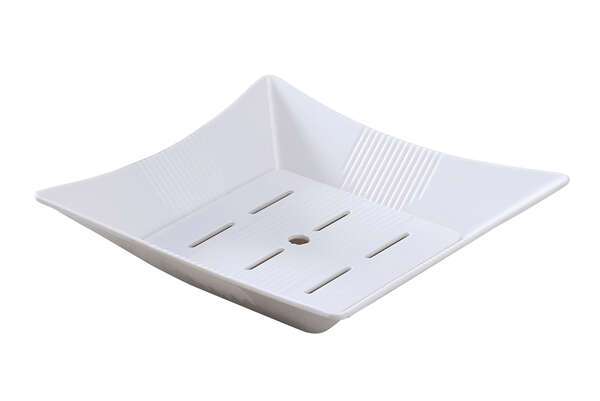 Yanco OK-2550 16x7.75x3.25-Inch Osaka Melamine Rectangular White Seafood Bowl, 6/CS
