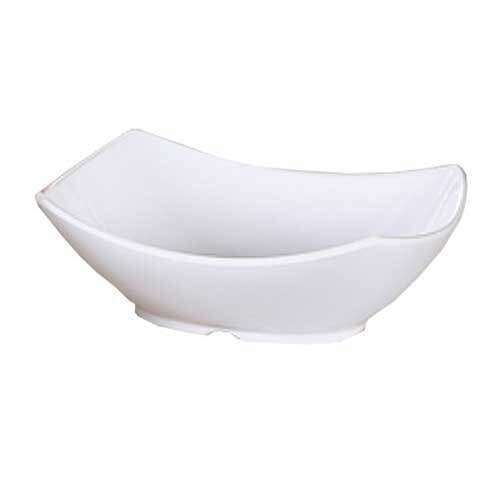 Yanco OK-810 42 Oz 9.75x7.5x3-Inch Osaka Melamine Rectangular White Bowl, 24/CS
