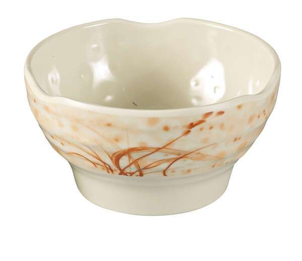 Yanco OR-3705 12 Oz 5-Inch Orchis Melamine Round Gold Rice Bowl, 72/CS (Discontinued)