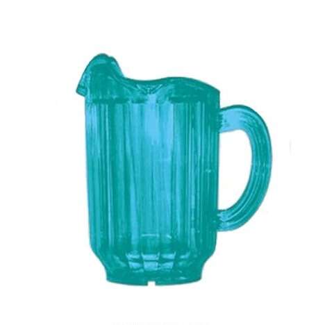Yanco PC-060G 60 Oz Plastic 3 Spout Green Pitcher, DZ