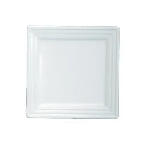 Yanco PL-106 6-Inch Pride Land Porcelain Square Bone White Plate, 36/CS