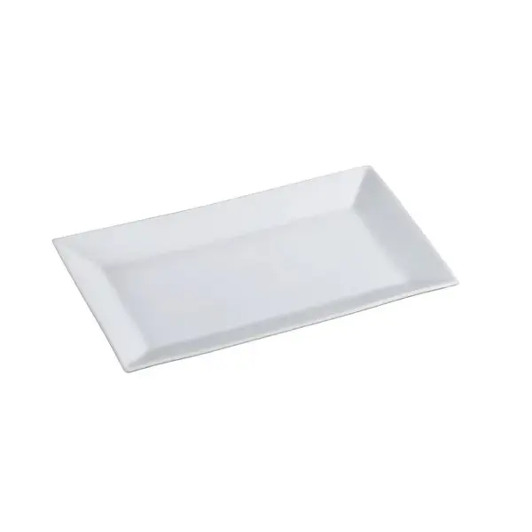 Yanco PL-214 14x9-Inch Pride Land Porcelain Rectangular Bone White Plate, 6/CS