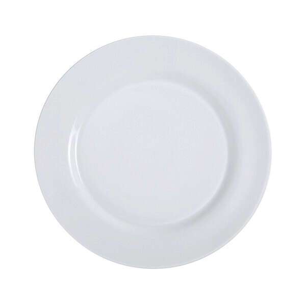 Yanco PS-22 8.25-Inch Piscataway Porcelain Round White Plate, 36/CS