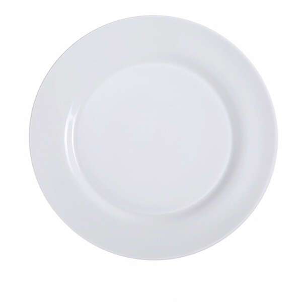 Yanco PS-6 6.25-Inch Piscataway Porcelain Round White Plate, 36/CS