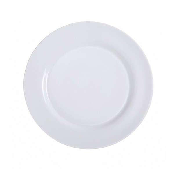 Yanco PS-7 7.5-Inch Piscataway Porcelain Round White Plate, 36/CS