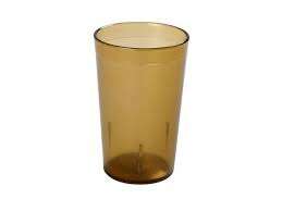 Yanco PT-005A 5 Oz Plastic Amber Tumbler, 72/CS