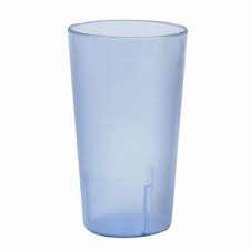 Yanco PT-010B 9.5 Oz Plastic Blue Tumbler, 72/CS