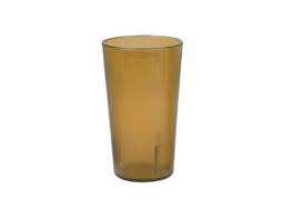Yanco PT-012A 12 Oz Plastic Amber Tumbler, 72/CS