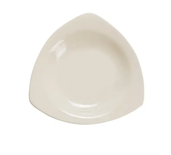 Yanco RE-410 22 Oz 10.5-Inch Recovery Porcelain Triangle American White Pasta Bowl, DZ