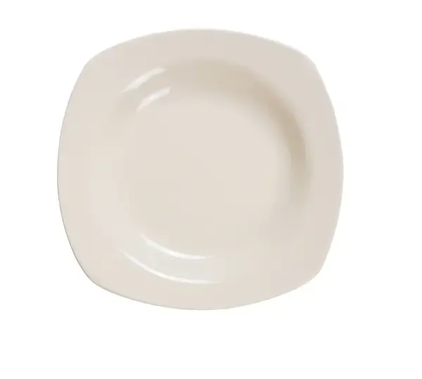 Yanco RE-511 22 Oz 11.5-Inch Recovery Porcelain Square American White Pasta Bowl, DZ