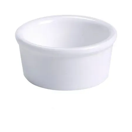 Yanco RK-203 2.5 Oz 2.25x1.25-Inch Porcelain White Smooth Ramekin, 48/CS