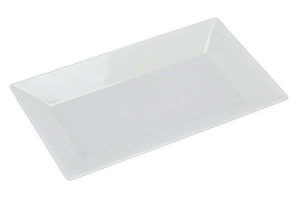 Yanco RM-212 12x7.5-Inch Rome Melamine Rectangular White Plate, 24/CS