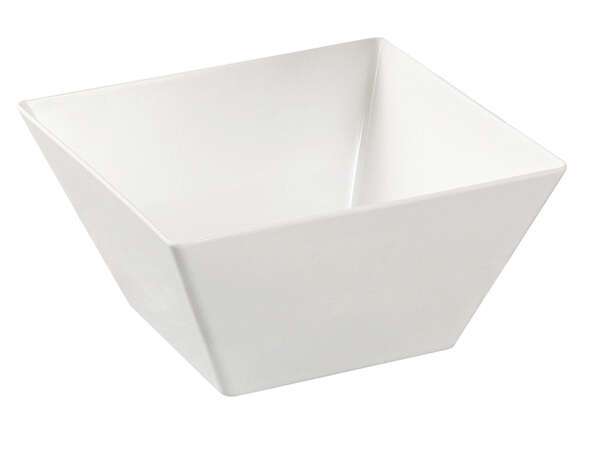 Yanco RM-405 18 Oz 5x2.75-Inch Rome Melamine Square White Bowl, 48/CS