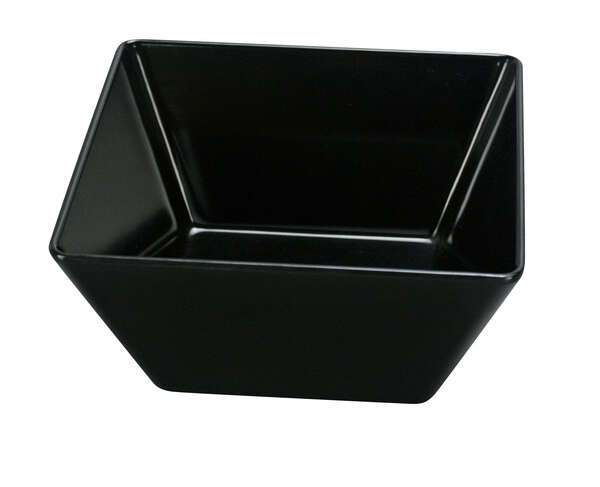 Yanco RM-405BK 18 Oz 5x2.75-Inch Rome Melamine Deep Square Black Bowl, 48/CS