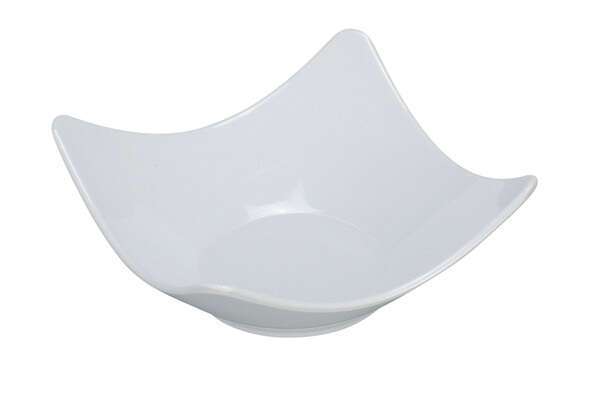 Yanco RM-503 3.5 Oz 3.75-Inch Rome Melamine Square White Bowl, 72/CS