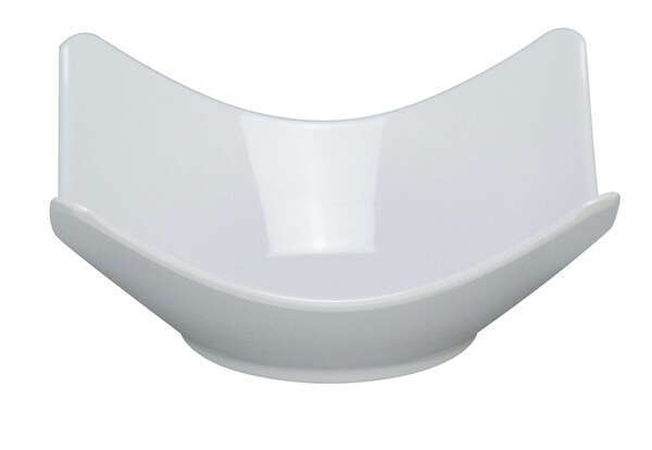 Yanco RM-506 12 Oz 6.25-Inch Rome Melamine Square White Bowl, 48/CS