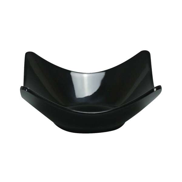 Yanco RM-507BK 16 Oz 7.25-Inch Rome Melamine Deep Round Black Salad Bowl, 48/CS