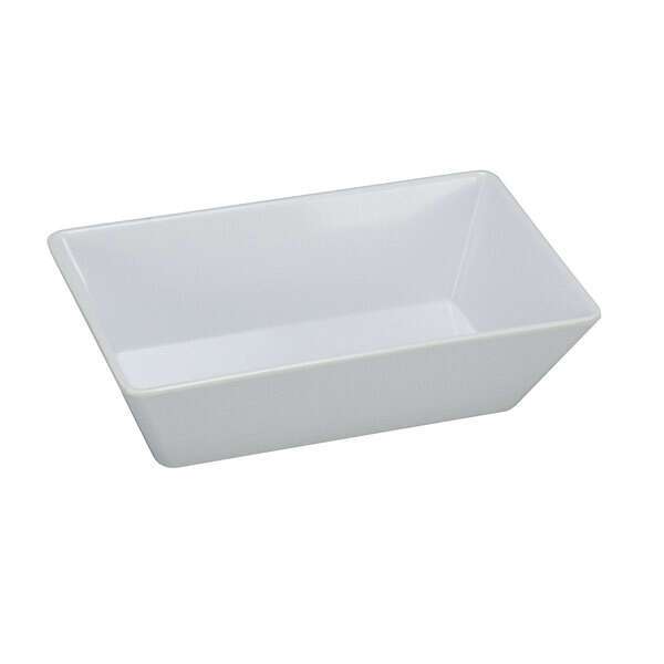 Yanco RM-610 9.75x5.875x2.5-Inch Rome Melamine Restangular White Tray, 24/CS