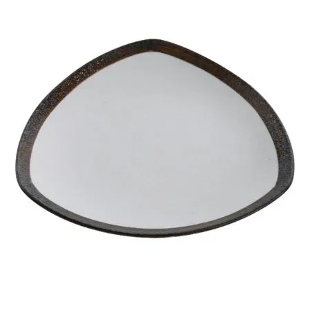 Yanco RO-309 10.5x1.5-Inch Rockeye Porcelain Triangle White Plate, DZ