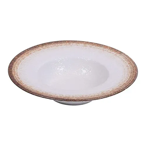 Yanco RO-909 10 Oz 9.25-Inch Rockeye Porcelain Round White Dessert/Soup Plate, 24/CS