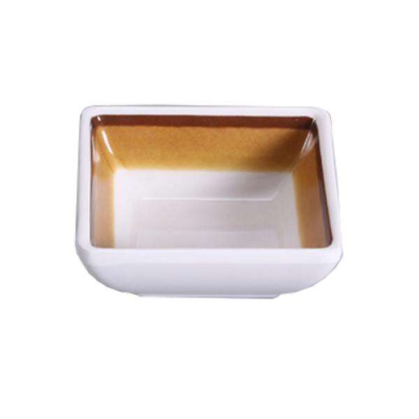 Yanco SL-003 3-Inch 2.5 Oz Soul Melamine Square Sauce Dish, 72/CS (Discontinued)