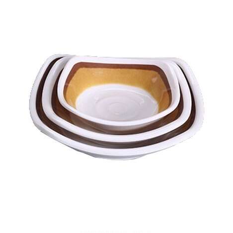Yanco SL-025 5.25-Inch 6 Oz Soul Melamine Square Sauce Dish, 48/CS (Discontinued)