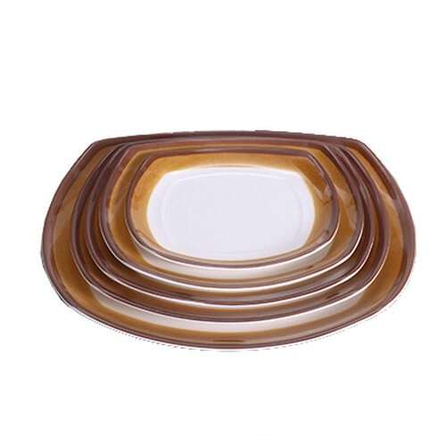 Yanco SL-108 8-Inch Soul Melamine Square Plate, 48/CS (Discontinued)