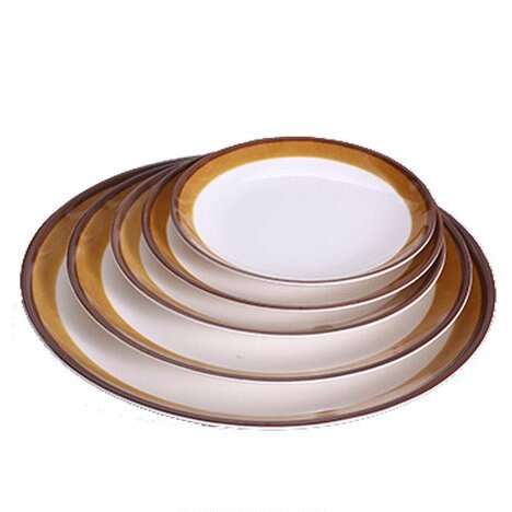 Yanco SL-214 14-Inch Soul Melamine Round Coupe Plate, DZ (Discontinued)