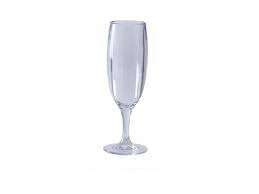 Yanco SM-06-C 2.75x7.5-Inch 6 Oz Clear Plastic Stemware Champagne Glass, 24/CS