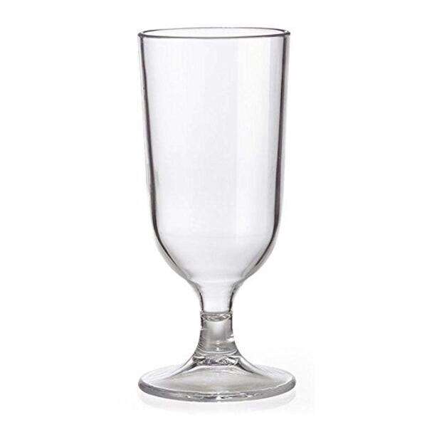 Yanco SM-12-G 3x5.5-Inch 12 Oz Clear Plastic Stemware Goblet Glass, 24/CS