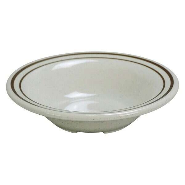 Yanco SS-307 7.25x1.5-Inch 14 Oz Sesame Melamine Salad Bowl Beige, 48/CS
