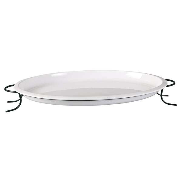 Yanco ST-101BK 13.5x17.75x3-Inch Rome Melamine Round Black 1-Tier Stand For RM-3022, 6/CS (Discontinued)