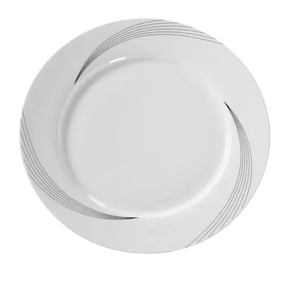 Yanco UR-107 7.5-Inch Urban Line Porcelain Round Bone White Plate, 36/CS