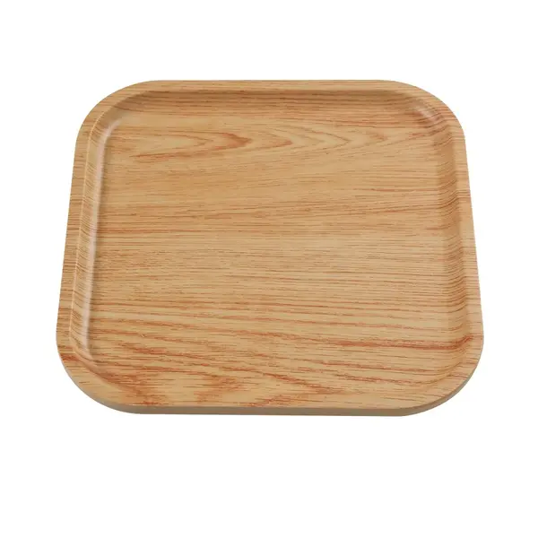 Yanco WD-2112, 11.75-Inch Wooden Tray Square Plate, 12/Pack