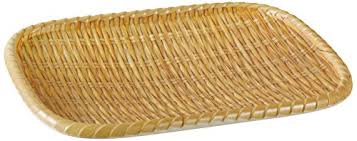 Yanco WD-409 9.75x7.5-Inch Melamine Wooden Look Rectangular Tray, 24/CS