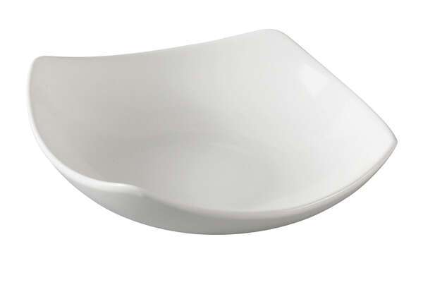Yanco PS-2109 24 Oz 9-Inch Piscataway Porcelain Square White Bowl, DZ
