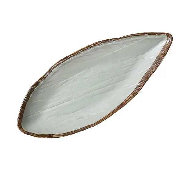 Yanco YO-2112, 12x5.13x1.5-Inch Yoto Oval Display Plate with Foot, 12/Pack