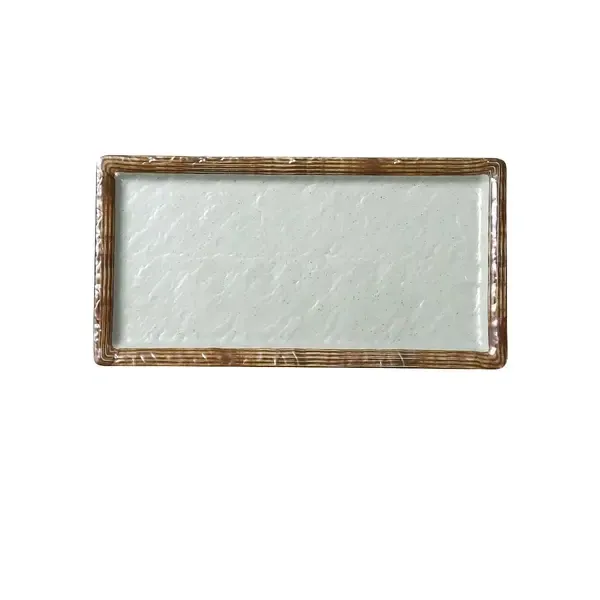 Yanco YO-3011, 11x5.5x0.75-Inch Yoto Deep Rectangular Sushi Plate, 24/Pack