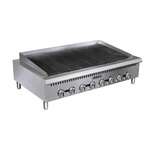 Admiral Craft Equipment Corp Admiral Craft BDCTC-48, 48-inch Black Diamond Gas Countertop Radiant Charbroiler with Manual Control, 160,000 BTU