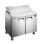 Admiral Craft Equipment Corp Admiral Craft GRSL-2D, 47-inch 2 Solid Doors Grista Salad/Sandwich Prep Table, 12 Cu.Ft.