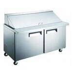 Admiral Craft Equipment Corp Admiral Craft GRSLM-2D/60, 2-Section Mega Top Sandwich Prep Table