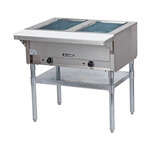 Admiral Craft Equipment Corp Admiral Craft ST-120/2, 33-inch 2 Bay Open Well Stainless Steel Steam Table