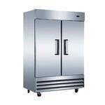 Admiral Craft Equipment Corp Admiral Craft USRF-2D, 54-inch 2 Solid Doors Commercial Reach-In Refrigerator, 48 Cu.Ft.