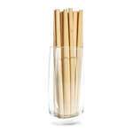 Agriterra Reeds RE1121-M08, 8.5-Inch Individually Wrapped Beige Reed Jumbo Straws, 200/CS