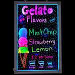 Alpine Industries 495-02 24x16-Inch Led Illuminated Hanging Message Writing Board, EA