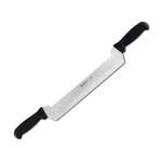 Ambrogio Sanelli S242.030, 12-Inch Blade Stainless Steel Cheese Knife with 2 Handles