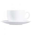 Arcoroc N9349ARC 7.25 Oz Evolutions White Glass Coffee/Tea Cup, 24/CS (Discontinued)